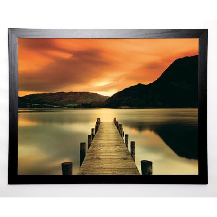 ALLEN Image encadrée Ullswater 67x87 cm Marron