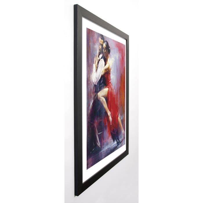 ALVAREZ Image encadrée Tango Nuevo I 67x87 cm Rouge