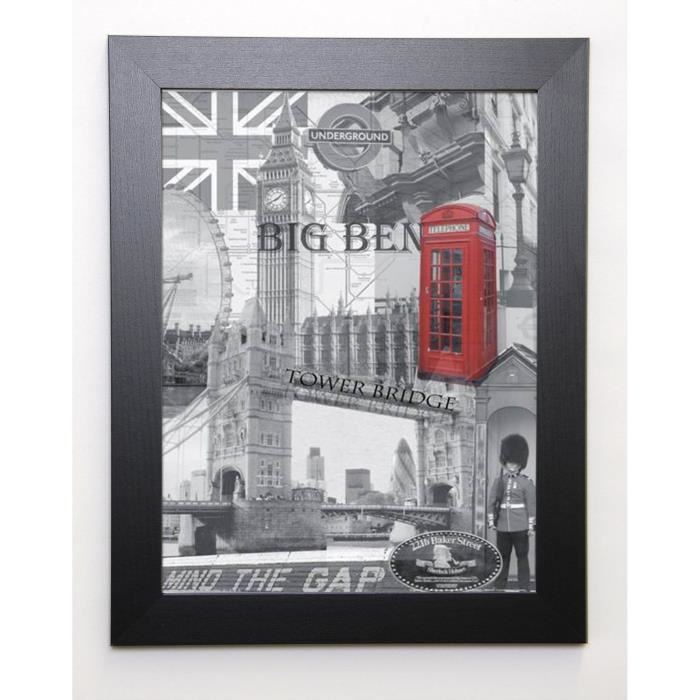 ANONYME Image encadrée All about London - 37x47 cm - Gris