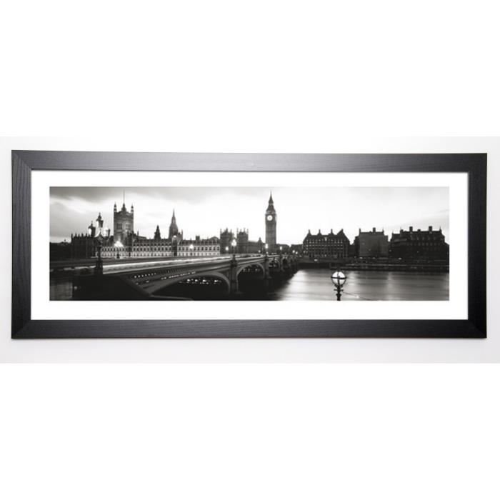 ANONYME Image encadrée London England 40x102 cm Gris