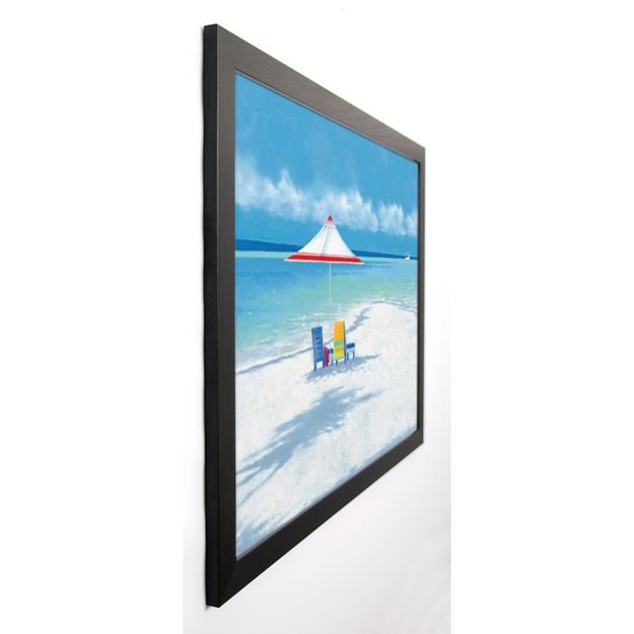 AUBONNE Image encadrée Beach Life I 67x87 cm Bleu