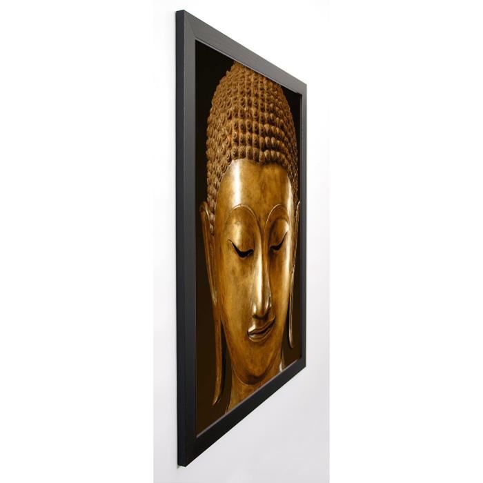 AYUTTAHYA Image encadrée Buddha Sakyamuni 67x87 cm Marron