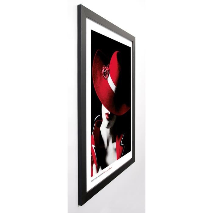 BAHNER Image encadrée Femme en Vogue II 67x87 cm Rouge