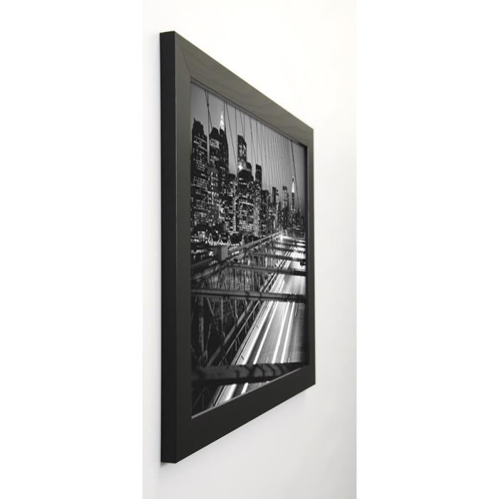 BALL Image encadrée Manhattan at Night - 47x57 cm - Gris