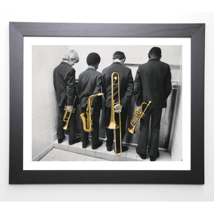 BARRATT Image encadrée The Band, 1973 - 47x57 cm - Or