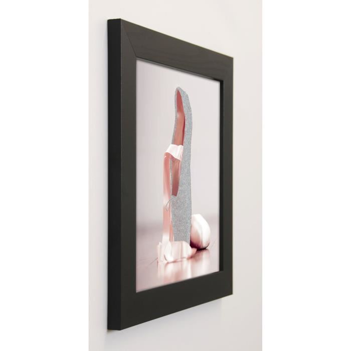 BLONDE ATTITUDE Image encadrée Ballet shoes 37x37 cm Rose