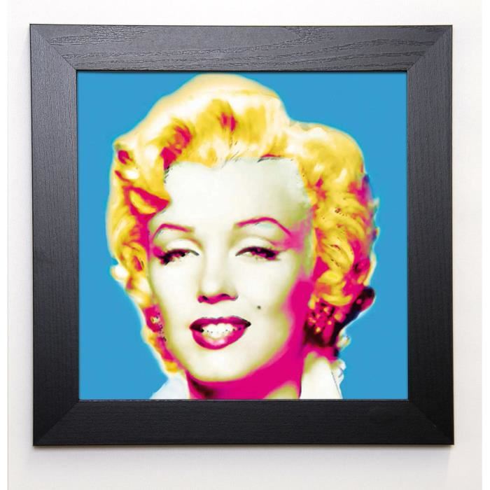 BOULTER Image encadrée Marilyn in Blue 37x37 cm Bleu