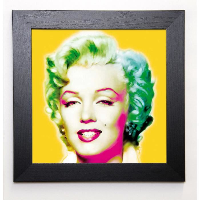 BOULTER Image encadrée Marilyn in Yellow 37x37 cm Jaune