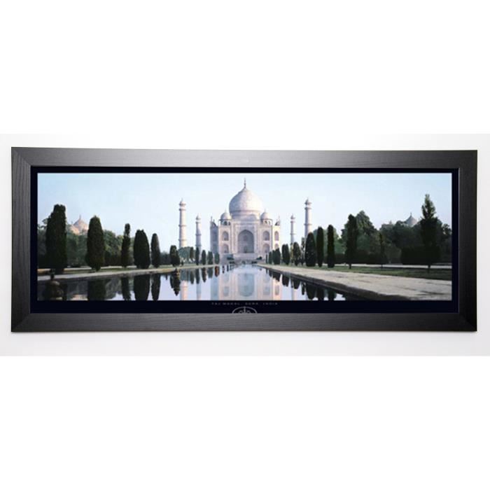 BRONSTEEN Image encadrée Taj Mahal Agra 40x102 cm Vert