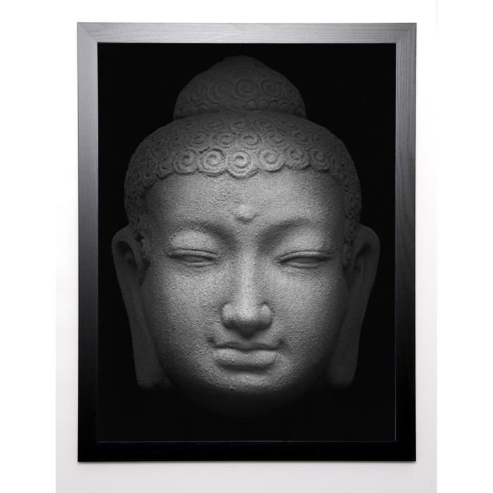 BRÜLLMANN Image encadrée Theravada, Maitreya 67x87 cm Gris