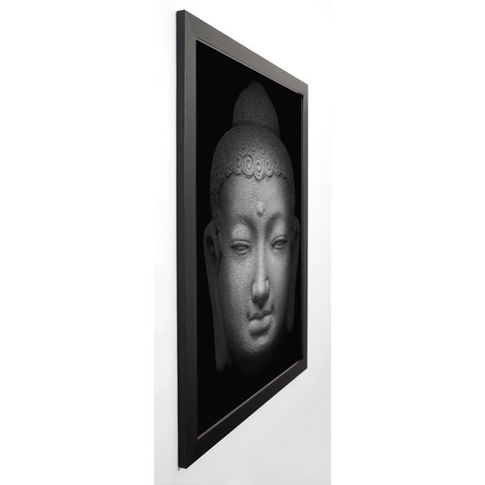 BRÜLLMANN Image encadrée Theravada, Maitreya 67x87 cm Gris