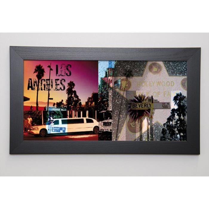 CARLSON Image encadrée Los Angeles 29,7x57 cm Multicolore