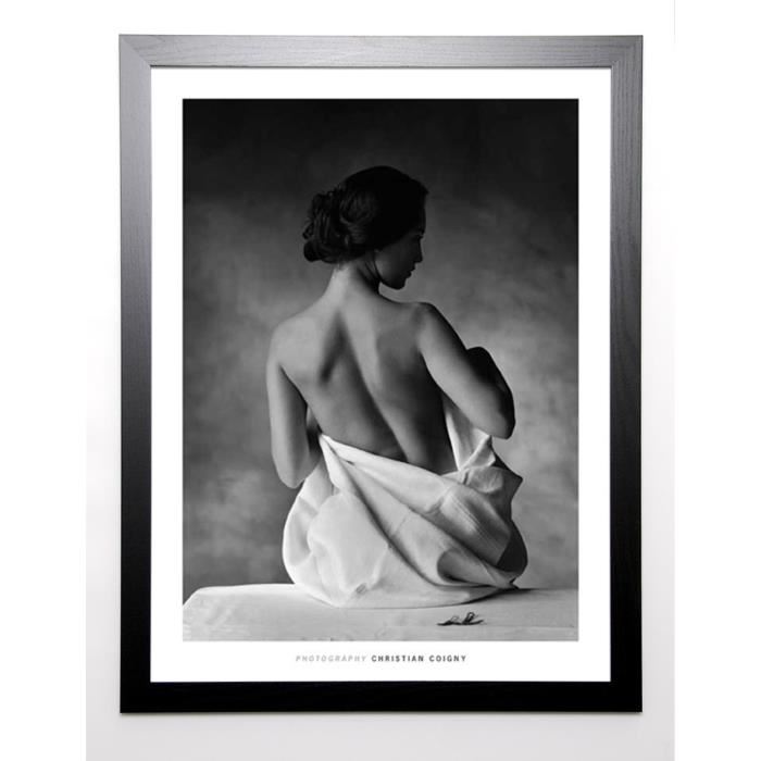 COIGNY Image encadrée Modesty 67x87 cm Gris