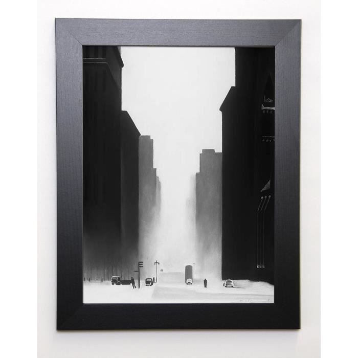 COWDEN DAVID Image encadrée The big City - 37x47 cm - Gris