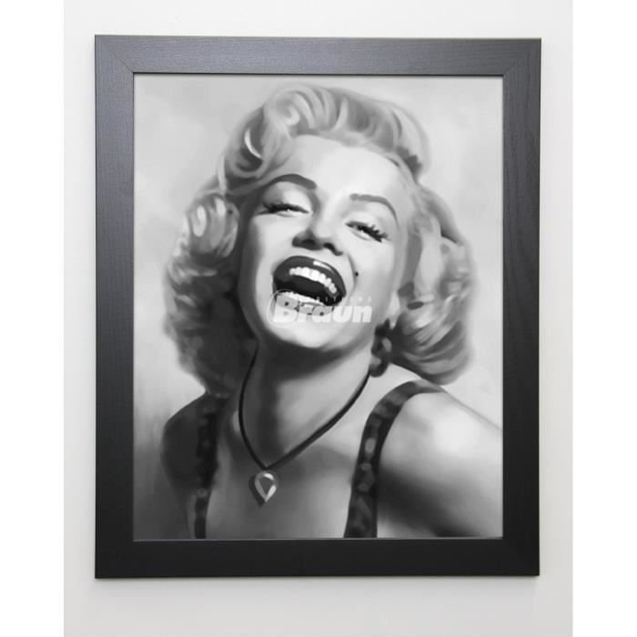 CROFT Image encadrée Marilyn - 47x57 cm - Gris