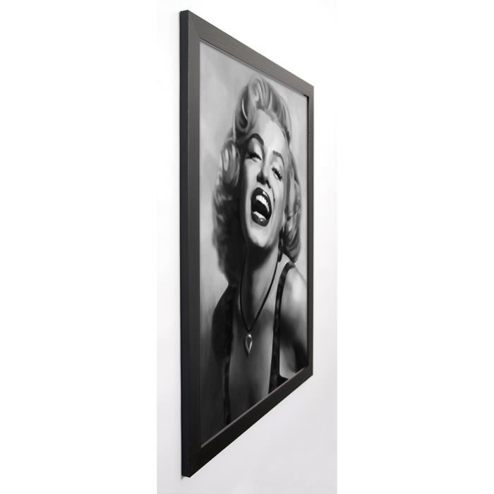 CROFT Image encadrée Marilyn 67x87 cm Gris