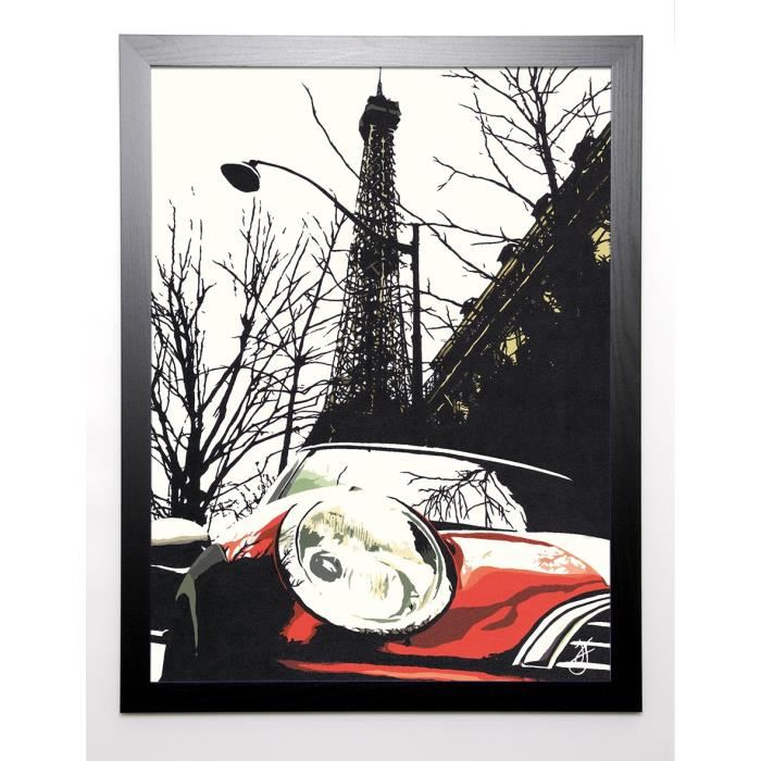 FAIRBROTHER Image encadrée Eiffel Tower, Mini 67x87 cm Multicolore