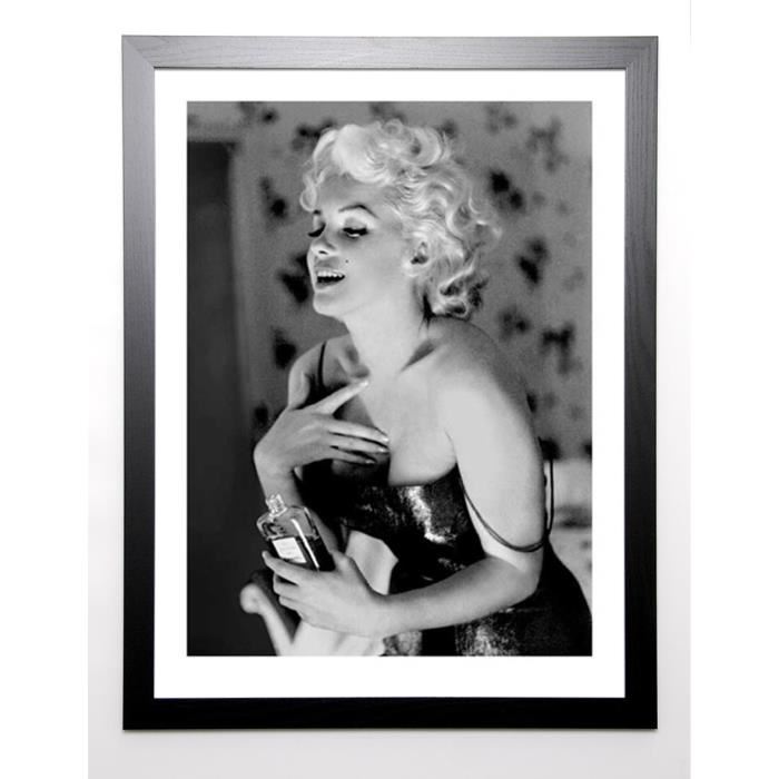 FEINGERSH Image encadrée Marilyn Monroe, Chanel No. 5 67x87 cm Gris