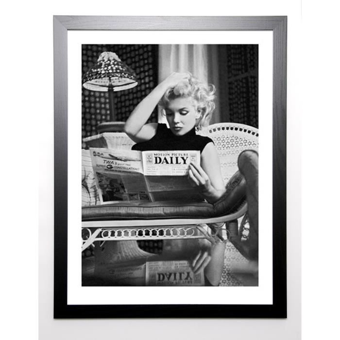 FEINGERSH Image encadrée Marilyn Monroe, Motion Pictur 67x87 cm Gris