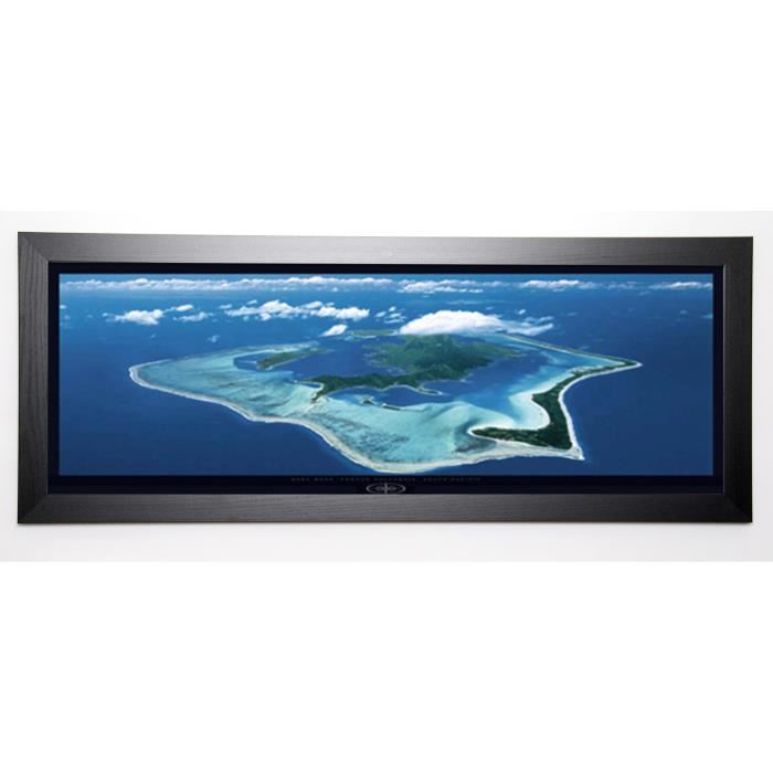 FINDERS Image encadrée Bora Bora French Polynesia 40x102 cm Turquoise