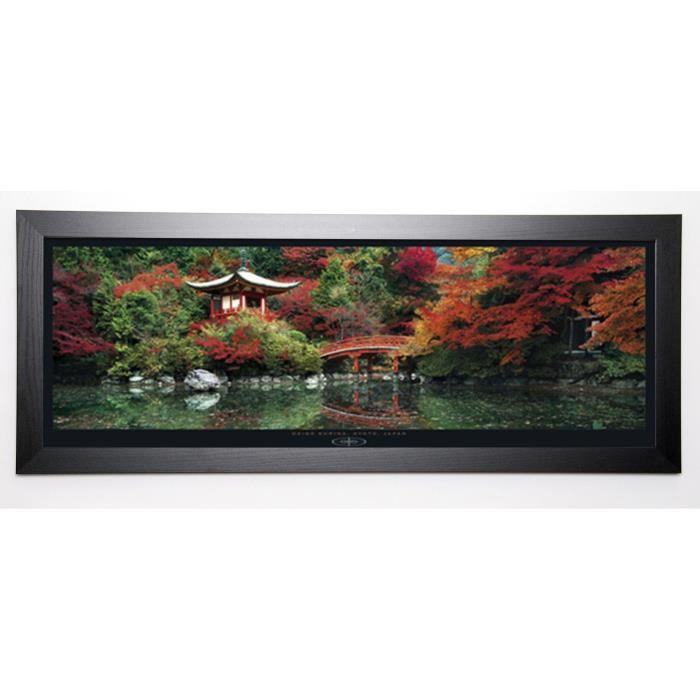 FUKUSHIMA Image encadrée Daigo Shrine Kyoto Japan 40x102 cm Vert