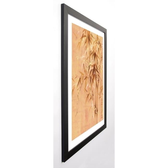 FUNG PING Image encadrée Bamboo Leaves II 67x87 cm Beige