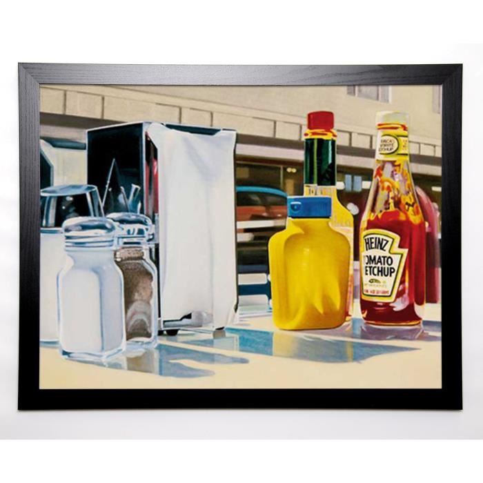 GALLI Image encadrée The Diner 67x87 cm Multicolore