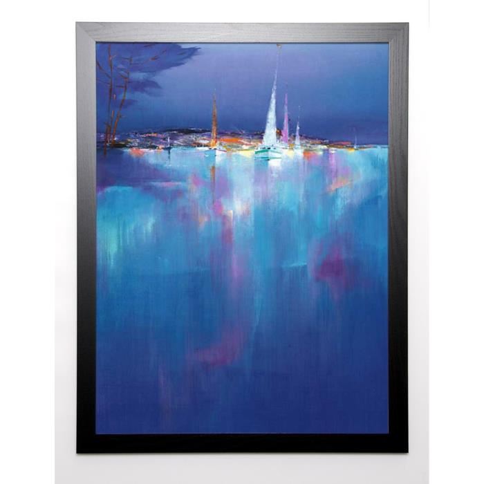 GEROSA Image encadrée Marina Azzurra 67x87 cm Bleu