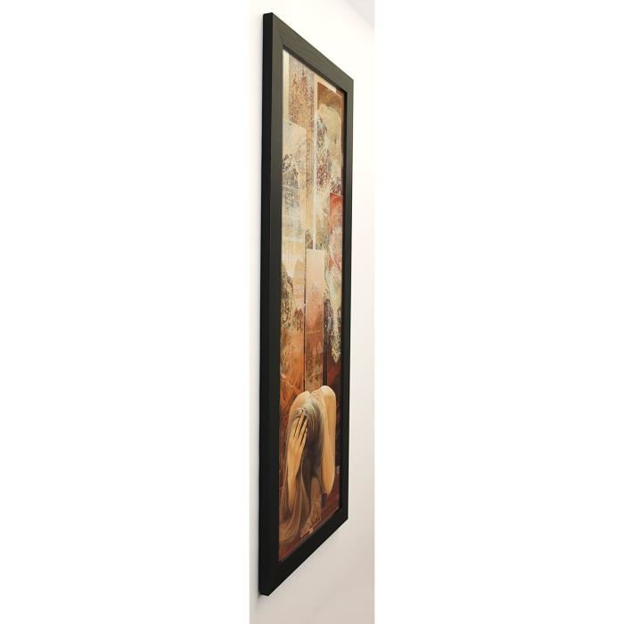 GRAUX DAVID Image encadrée Et perle la pluie 40x102 cm Marron