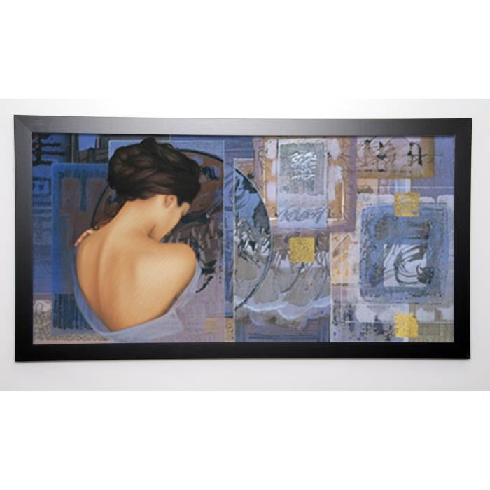 GRAUX DAVID Image encadrée Bleu a l'âme 57x107 cm Bleu