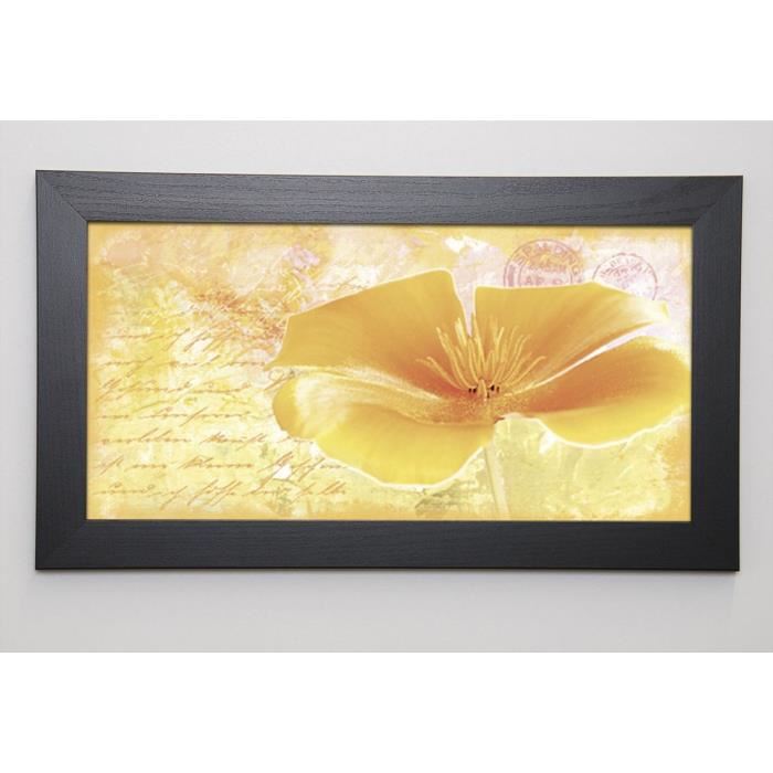 HAASE Image encadrée Yellow Flower 29,7x57 cm Jaune