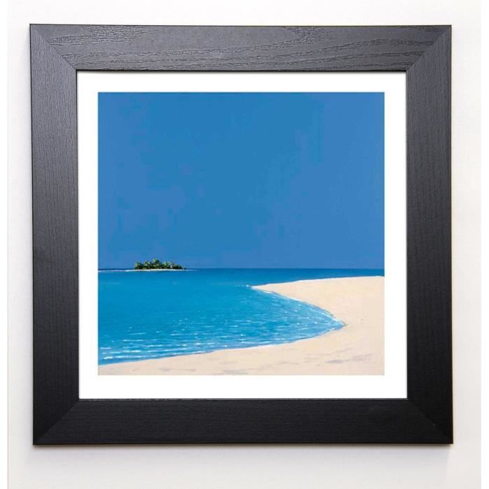 HOLL/EICK Image encadrée Island in the Sun I 37x37 cm Turquoise