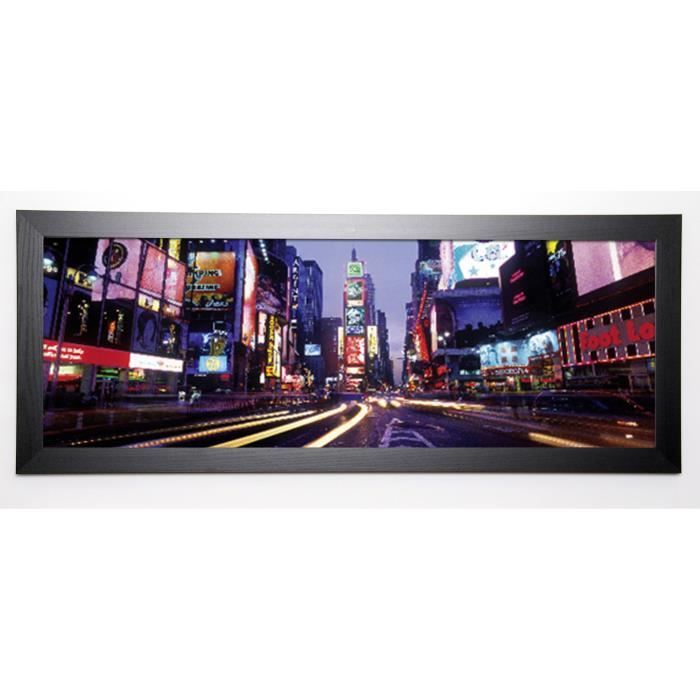 INTERLITHO Image encadrée Times Square by Night 40x102 cm Multicolore