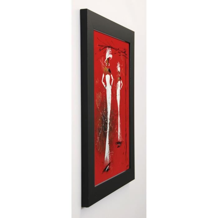 JOHANNA Image encadrée Défilé Haute couture II 37x47 cm Rouge