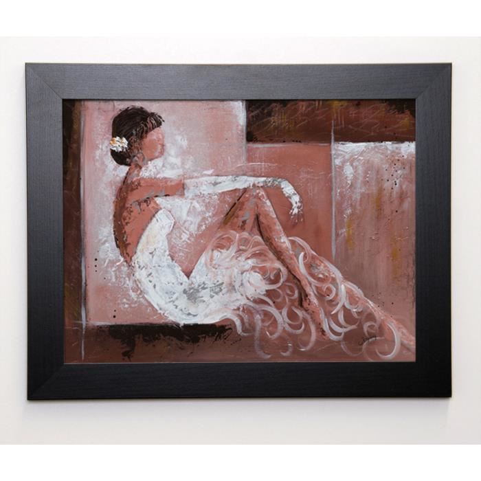 JOHANNA Image encadrée Romantique I 37x47 cm Rose