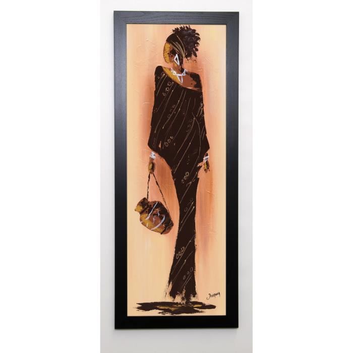 JOHANNA Image encadrée Bamako I 40x102 cm Marron