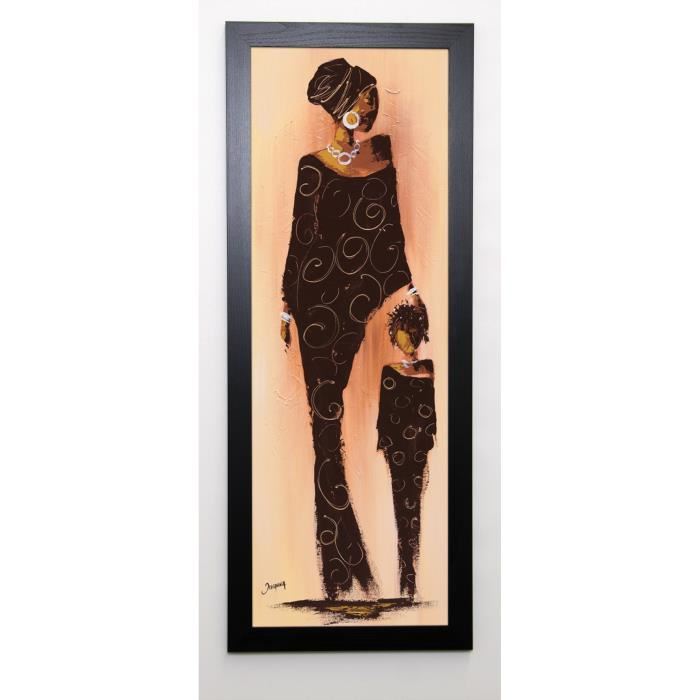 JOHANNA Image encadrée Bamako II 40x102 cm Marron