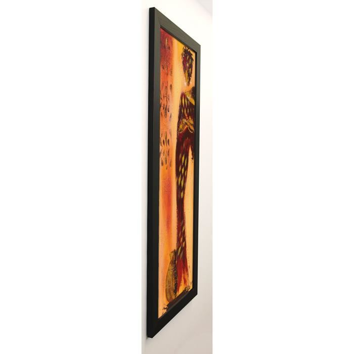 JOHANNA Image encadrée Femme gazelle II 40x102 cm Orange