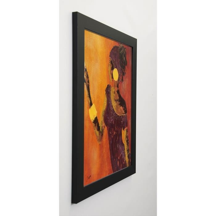 JOHANNA Image encadrée Le miroir II 47x57 cm Orange