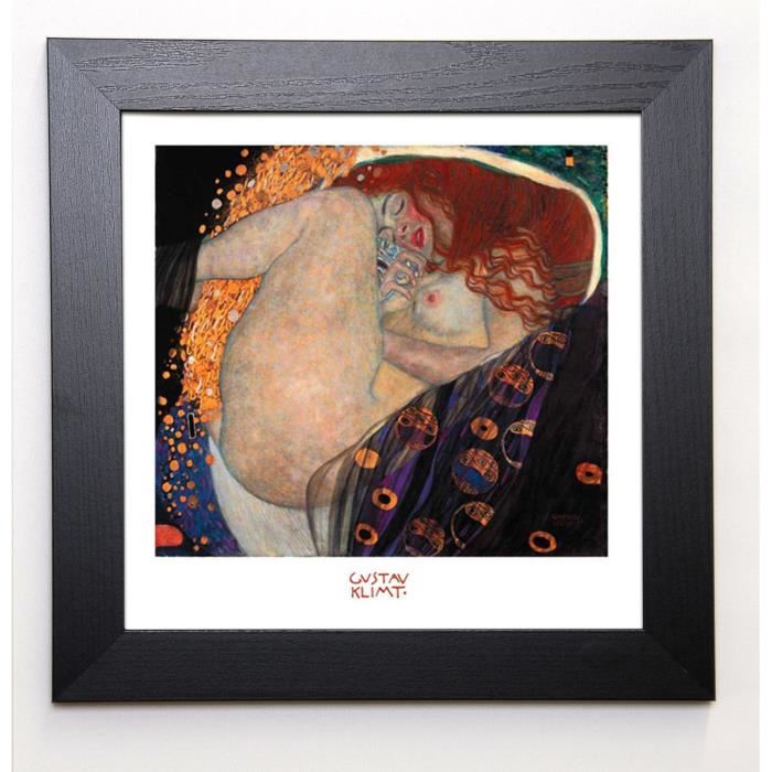 KLIMT Image encadrée Danae 37x37 cm Multicolore