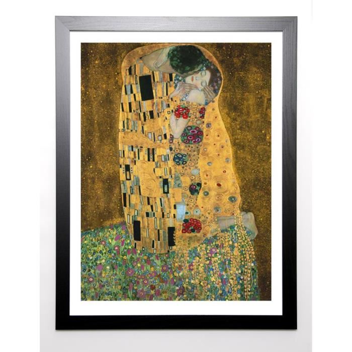 KLIMT Image encadrée Der Kuss 67x87 cm Multicolore