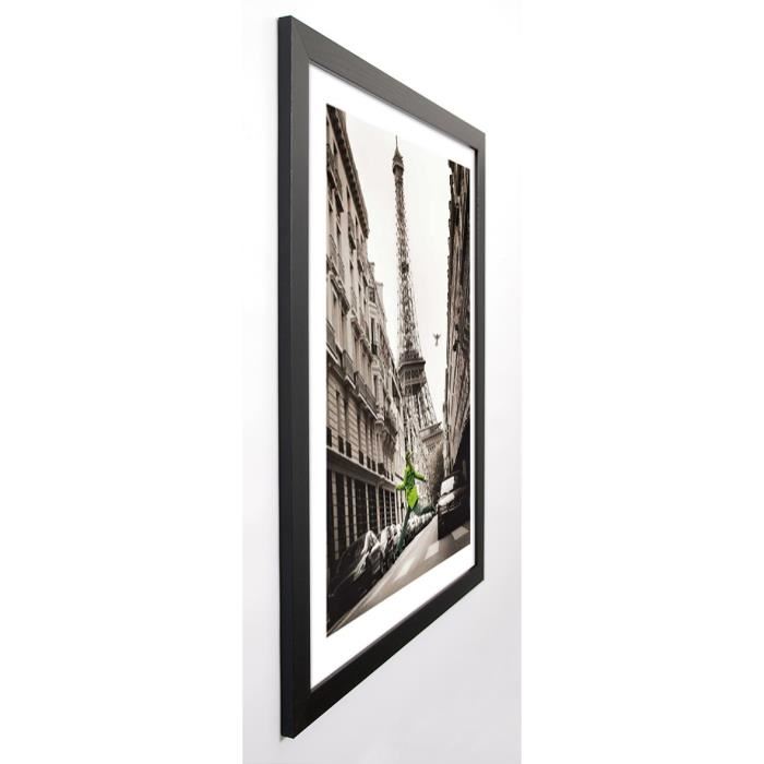 KRUESSELMANN Image encadrée Big Jump in Paris 67x87 cm Gris