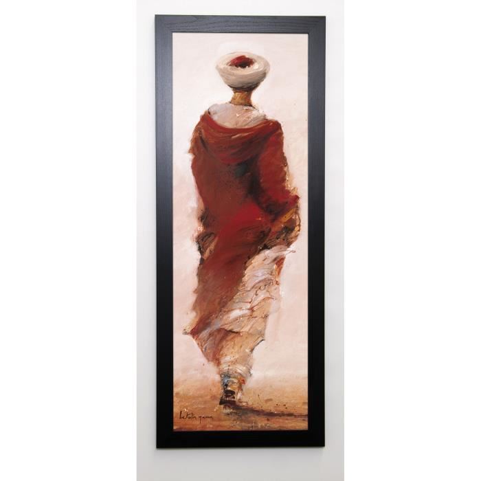 LETESTU YANN Image encadrée Bédouin rouge 40x102 cm Rouge