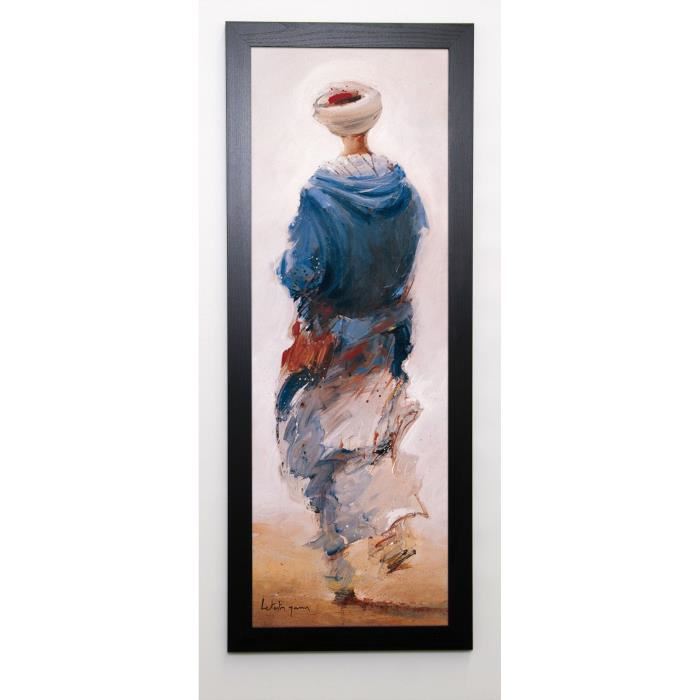 LETESTU YANN Image encadrée Bédouin bleu 40x102 cm Bleu