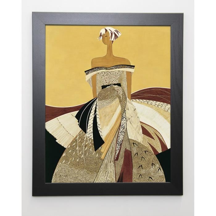 LoeSCH ELISABETH Image encadrée Léa 47x57 cm Jaune