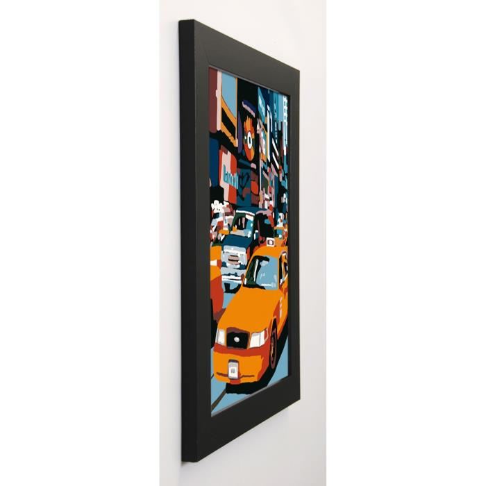 MANZO GIOVANNI Image encadrée Taxi NY 37x47 cm Multicolore