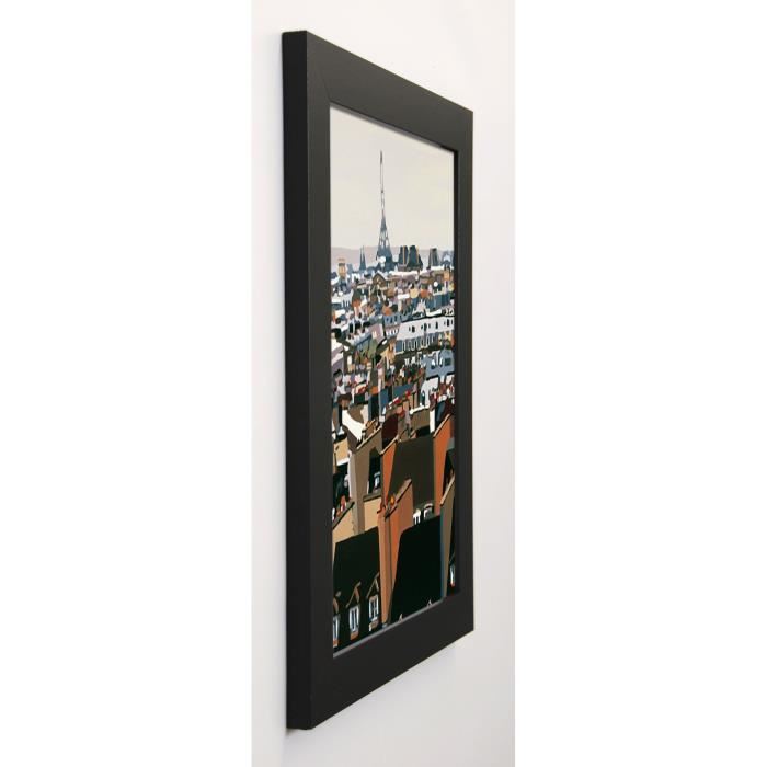 MANZO GIOVANNI Image encadrée Toits de Paris 37x47 cm Multicolore