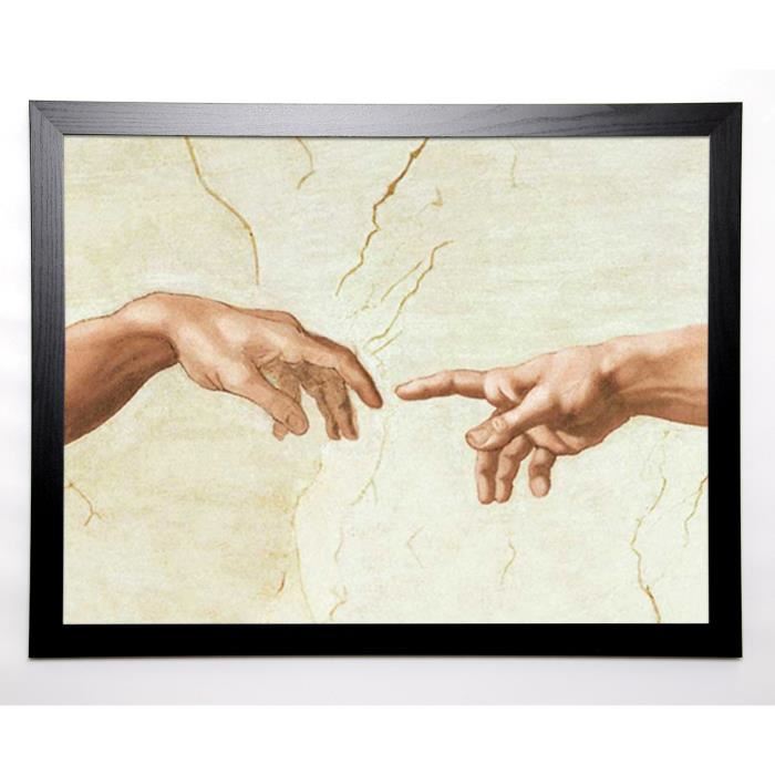 MARTIN Image encadrée Michelangelo The Creation 67x87 cm Beige