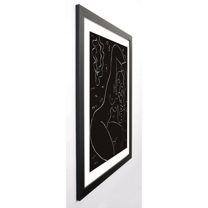 MATISSE Image encadrée Nu au bracelet 67x87 cm Noir