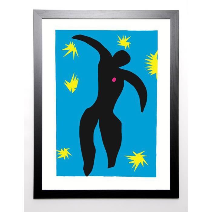 MATISSE Image encadrée Jazz Icarus 1943 67x87 cm Bleu